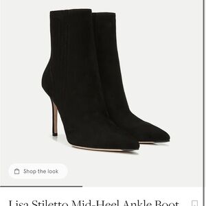 Veronica Beard Black Stiletto Heeled Boots